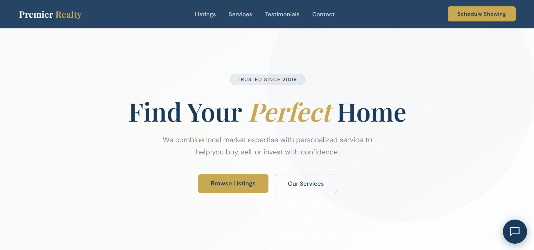Premier Realty Group website preview